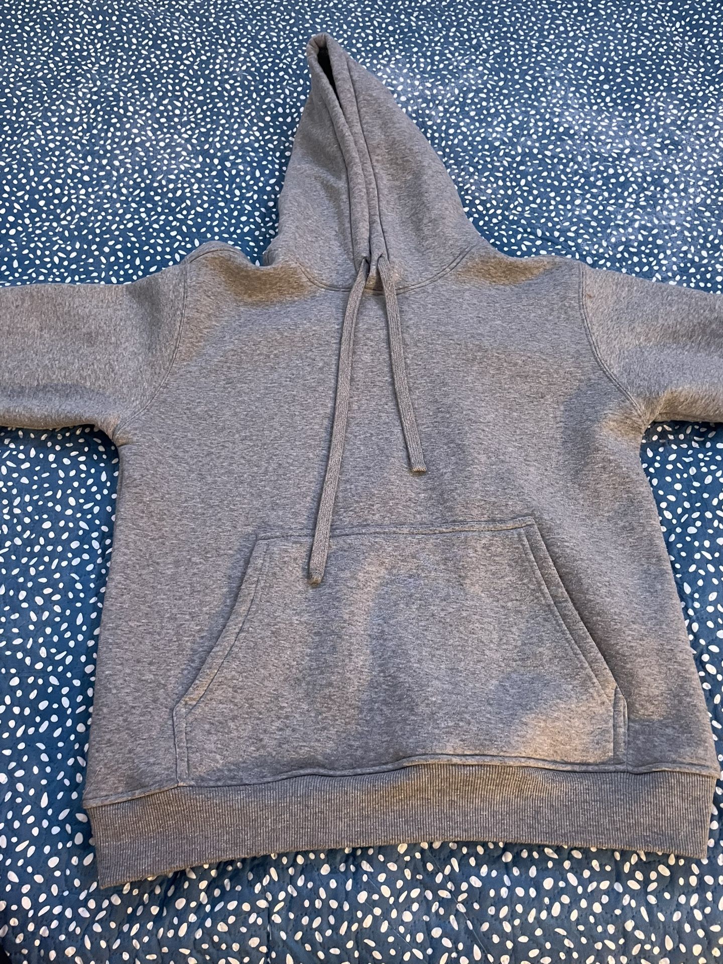 Grey Plain Hoodie