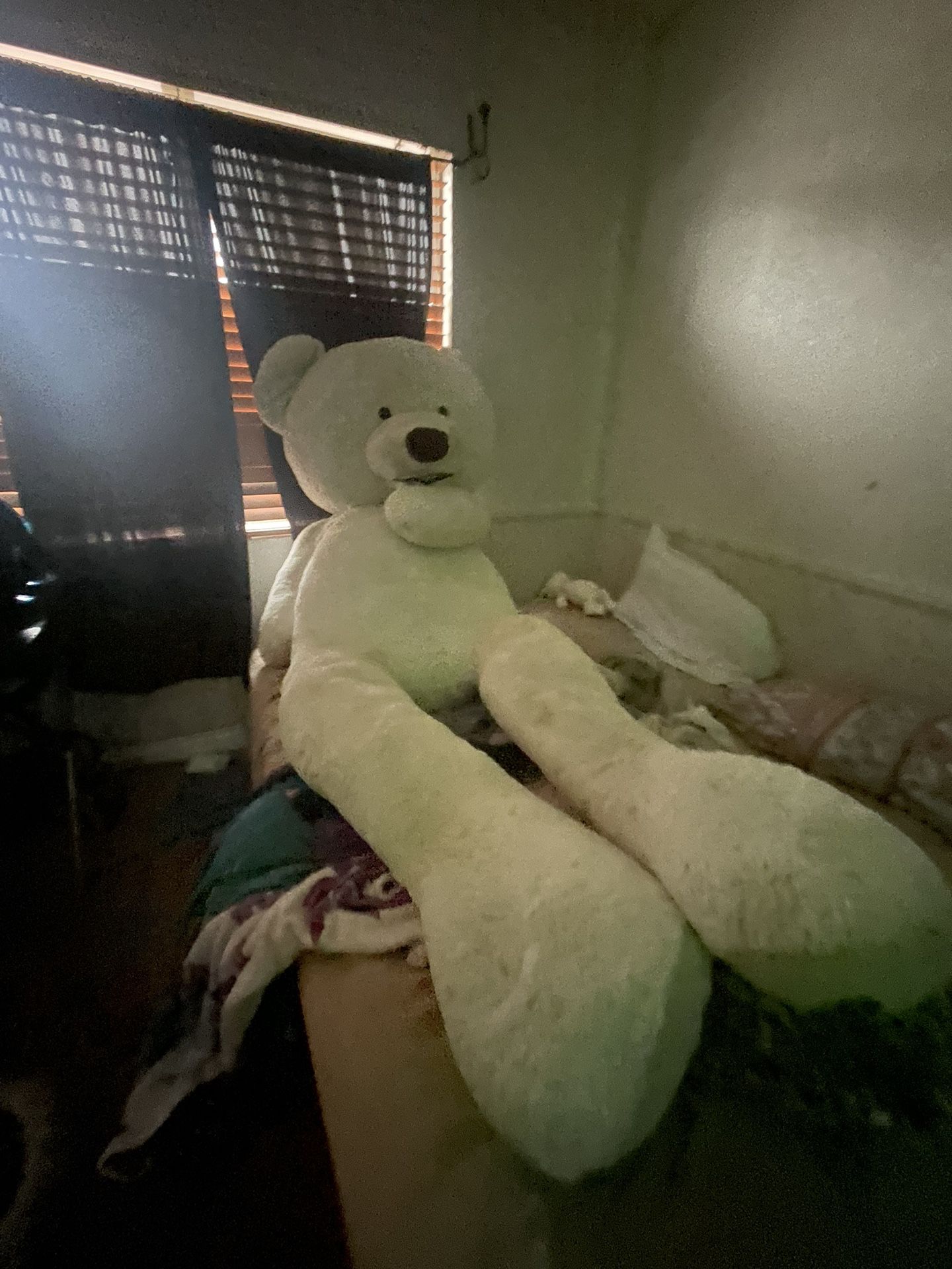 Oversized, White Teddy Bear, 7 Ft