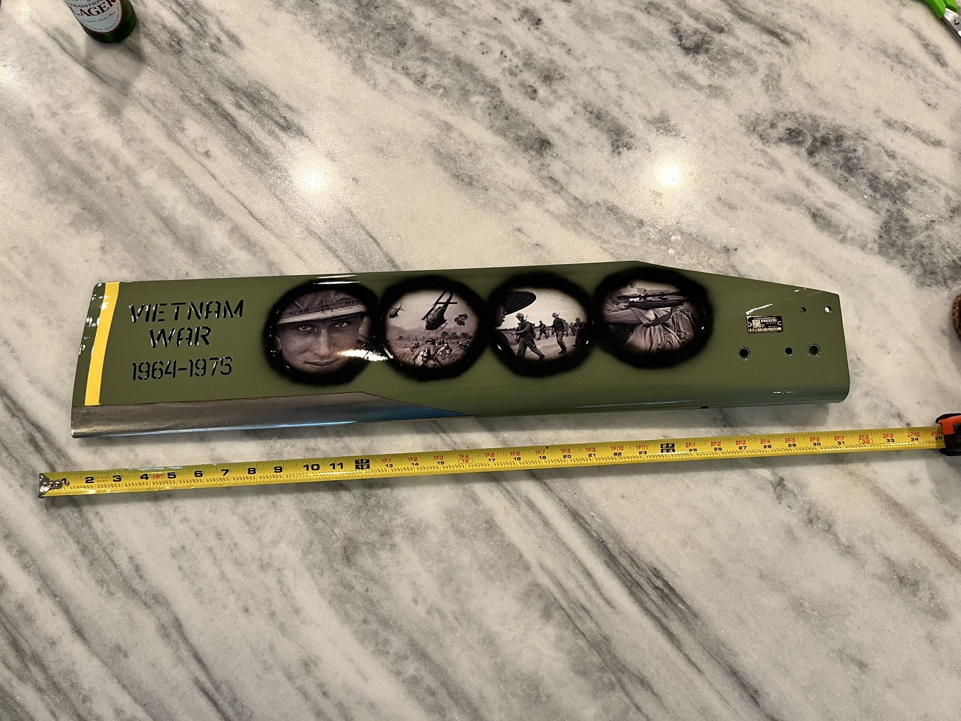 Military OH-58 Rear Tail Rotor Blade Vietnam War