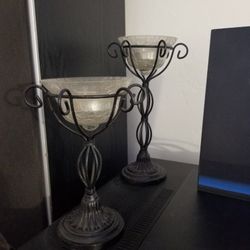2 candle holders