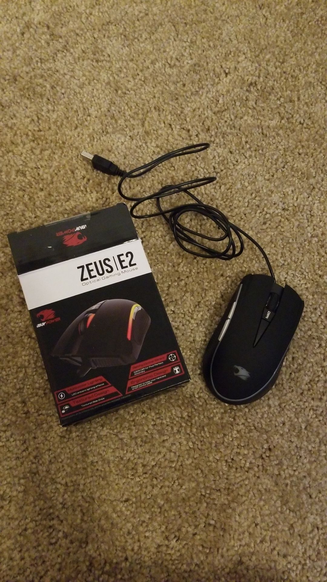 iBUYPOWER ZEUS E2 Optical Gaming Mouse