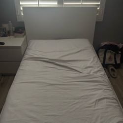 ikea twin bed frame  with  2 Large storage Drawers 
