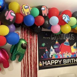 Among Us Birthday Party Decorations