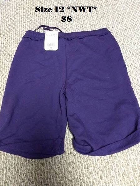 Girls Knit Bermuda Size 12/Girls Blue Skort Size 12 New