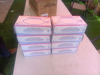 Nitrile exam gloves