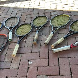 Eight Tennis Rackets $10 Each Or Take All For $50