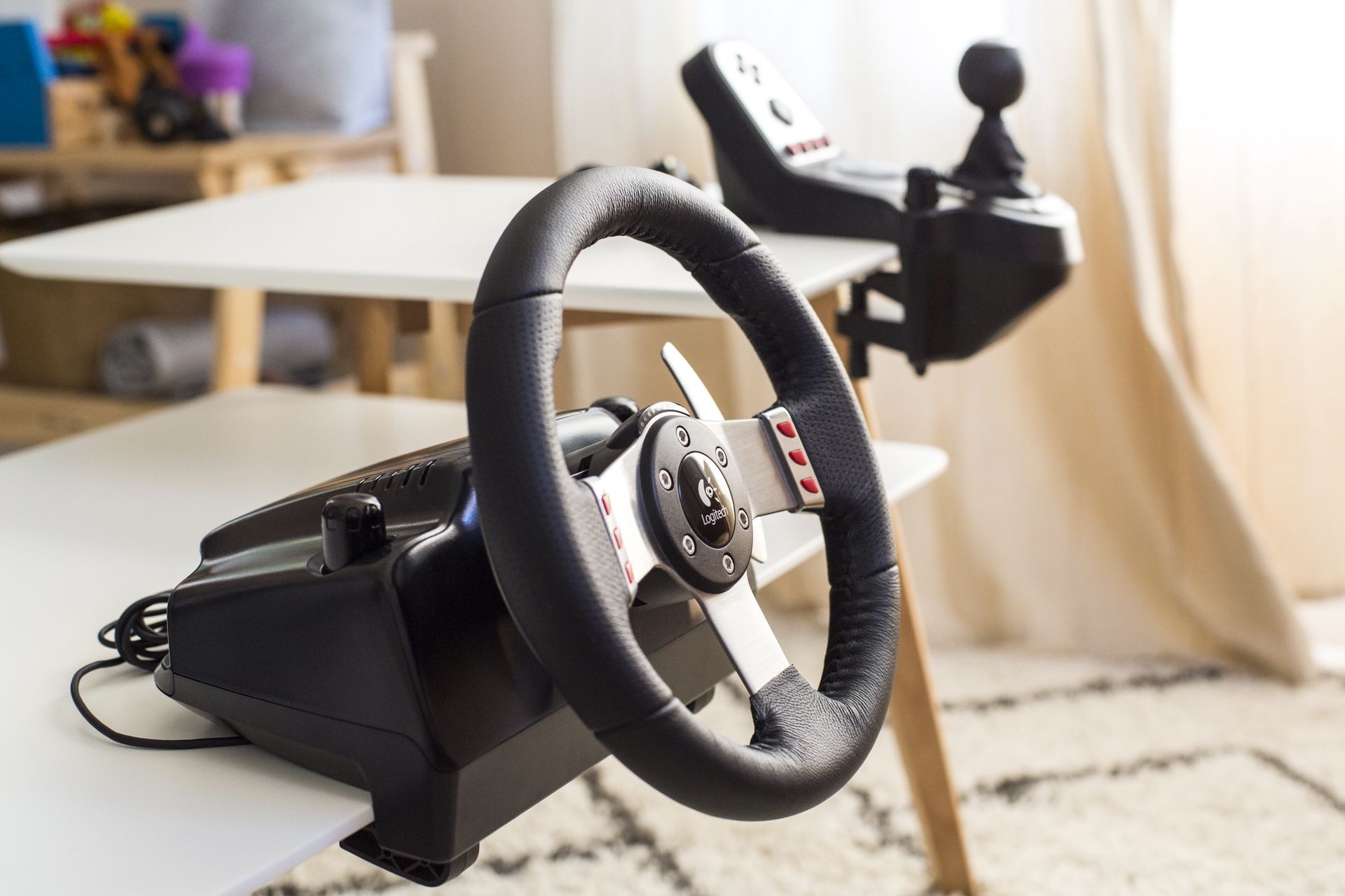 Logitech g27, wheel stand pro, fanatec handbrake for Sale in Kirkland, WA -  OfferUp