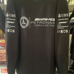 Mercedes Benz PETRONAS Formula 1 Team Design Longsleeve Shirt (2XL Size Adult) For Men Or Women. Also Available In Medium, Large And XL Sizes.