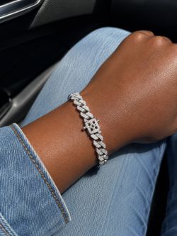 8 inch iced out Cuban link