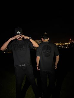 RHLM Plein Black Crystal Skull T-Shirt