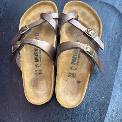 Birkenstock Sandal, Color- Brown, Size 37