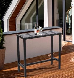 Outdoor bar patio table