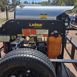Landa Hot Water Commercial Pressure Washer Trailer