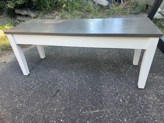 Two-Tone Wood Coffee Table