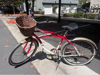 Legacy cruiser with basket. Rear tire need tube replaced,  otherwise ready to ride