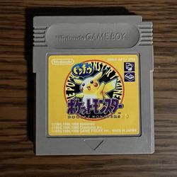 Authentic Japanese Pokémon Yellow