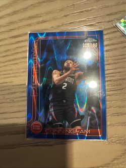 Topps Chrome Update Raywave Blue Cade Cunningham /150