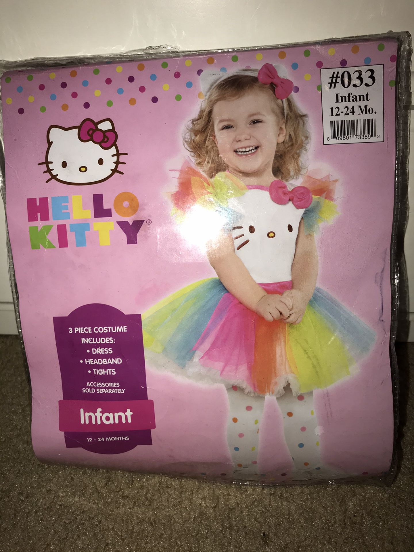 Hello Kitty Tutu Halloween Costume size 12-24M