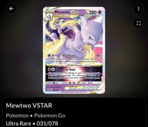 Pokemon mewtwo vstar card