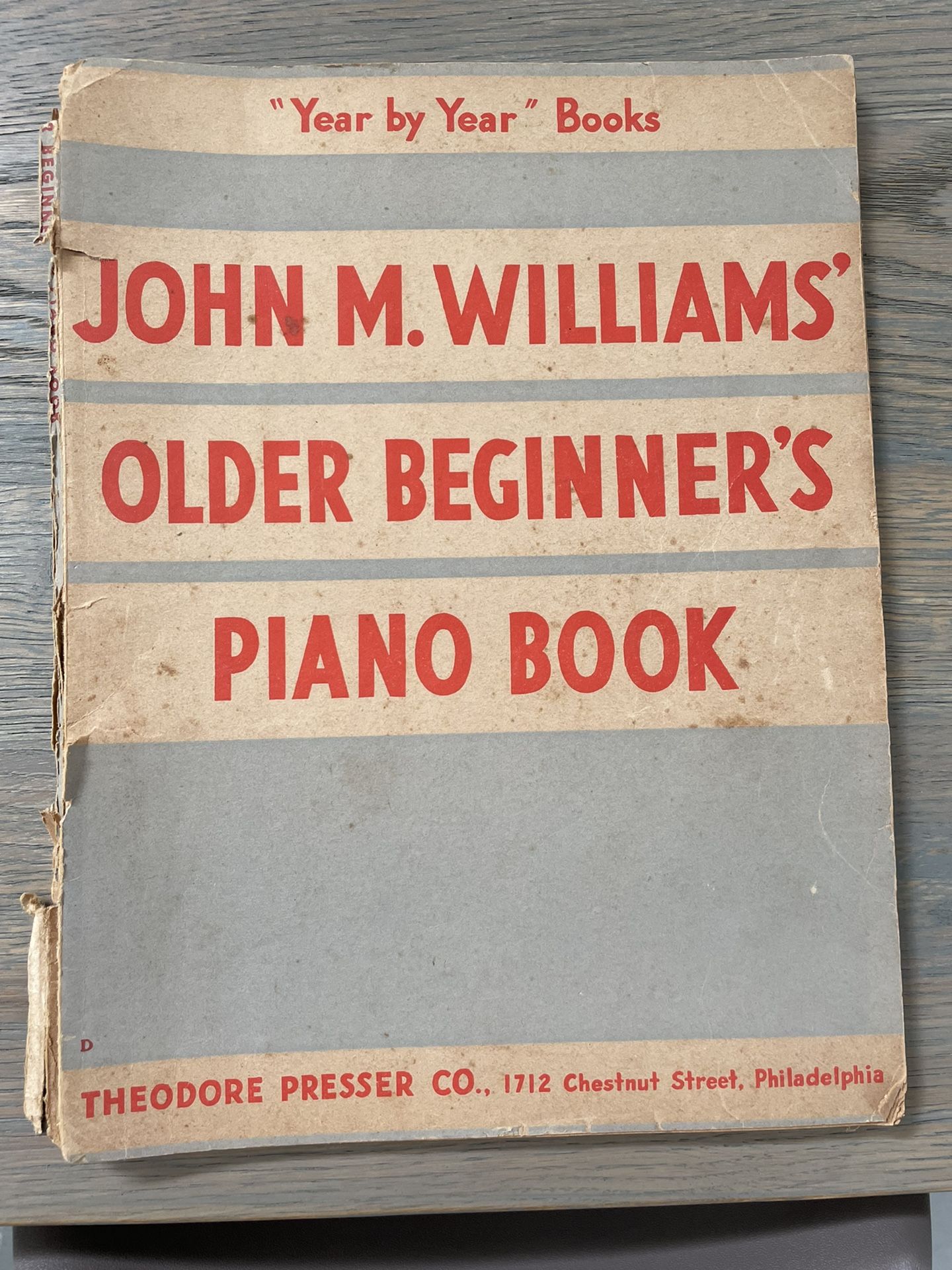 John M. Williams Older Piano Book and Clap Your Hands Rhythym Book