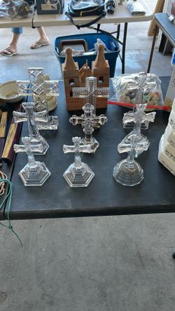 Lead crystal crosses