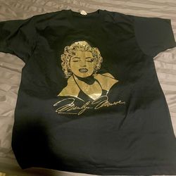 Vintage 80s Marilyn Monroe T Shirt Womens XL Black Rare 1989