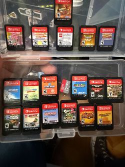 Nintendo switch 18 games 1 sd card