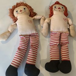 Antique Raggedy Ann and Andy Dolls