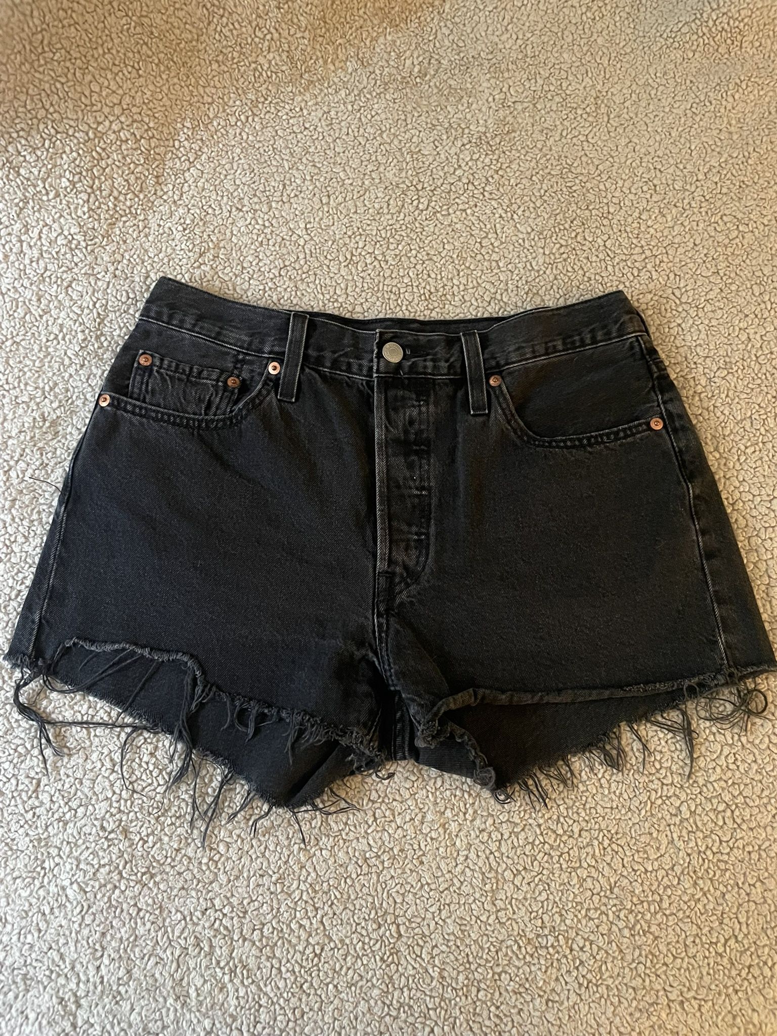 Levi’s 501 High Waisted Denim Shorts