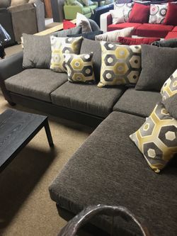 New Large Grey Sectional on Sale! More couch and loveseat deals available!