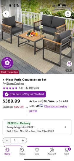 Wayfair Patio Set 