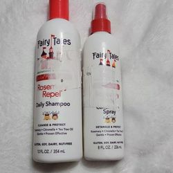 Fairy Tales Shampoo - Lice Prevention - 12 oz & Repeling Conditioning Spray 8 Oz
