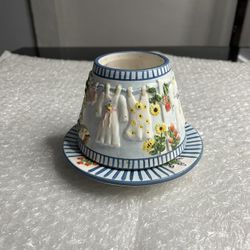 Yankee Candle Shade and Plate Small Floral and Laundry