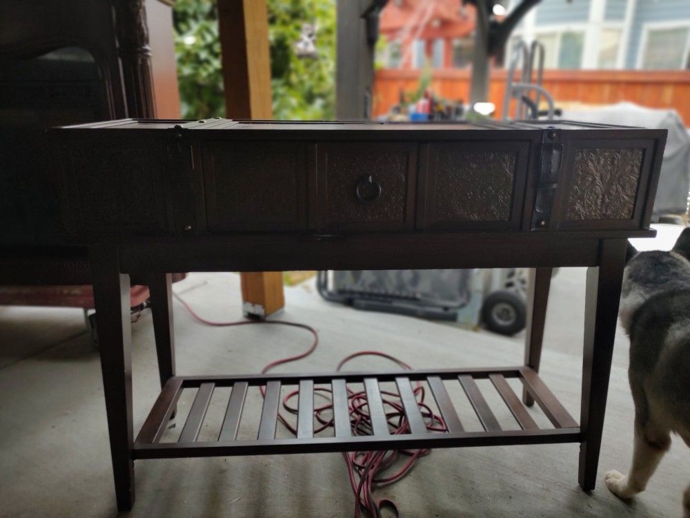 Wood Console Table Desk 