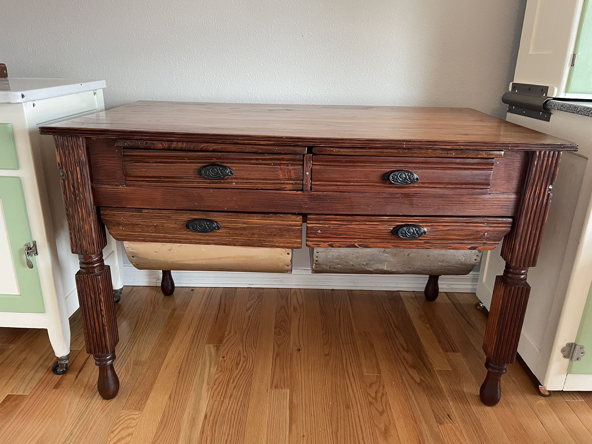Antique Possum Belly Baker’s Table