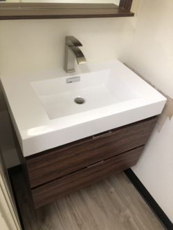 Modern Wall Mount Vanity Floating 30” Last One!