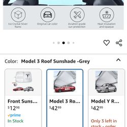 Tesla Model 3 Roof Sunshade