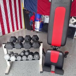 Dumbbells and Bench