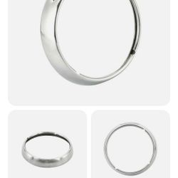 7" Chrome Headlight Trim Ring Cover Harley-Davidson