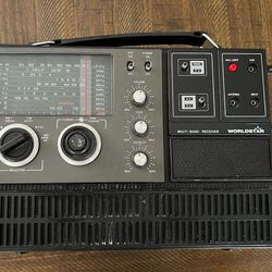 Vintage Worldstar MG-6001 Multi-Band Radio Receiver AM/FM/CB/TV/SW/PB (MISSING ANTENNA) 