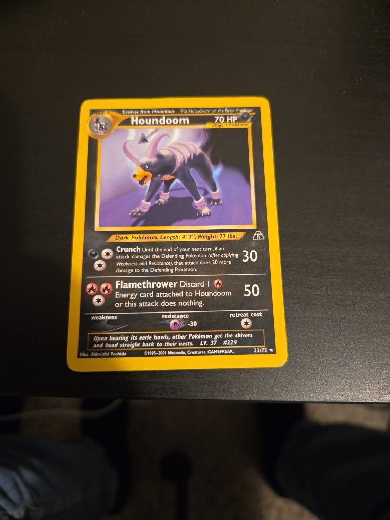 Houndoom Non Holo Pokémon Card