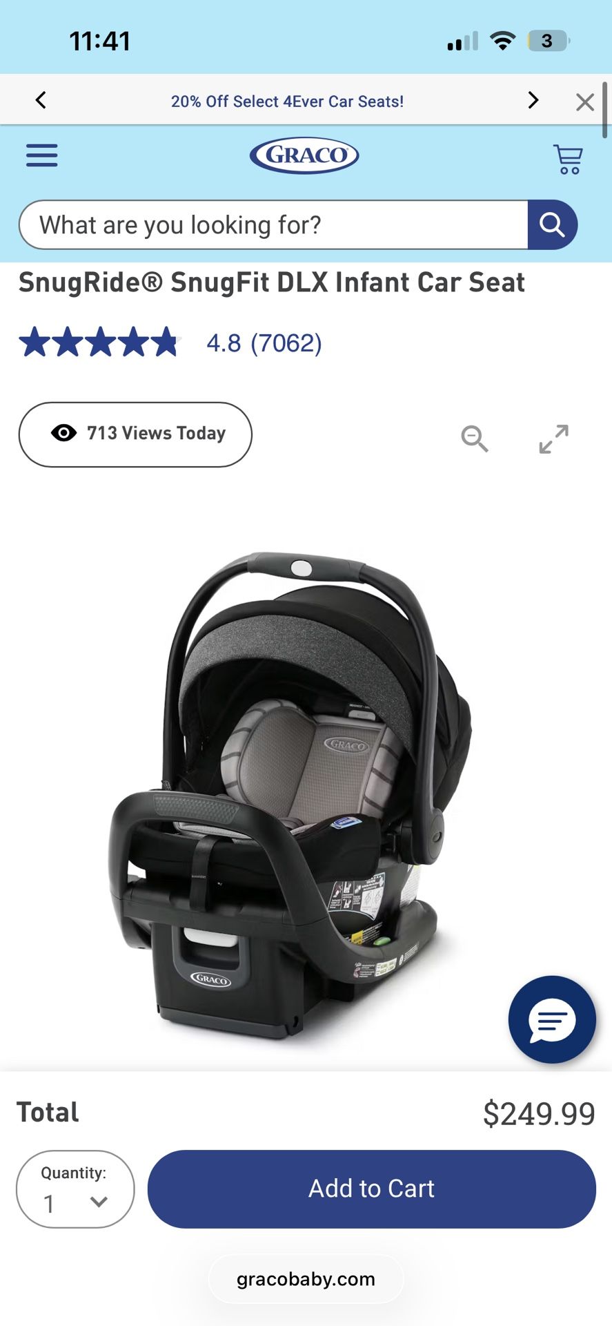 Graco Infant Car  Seat 