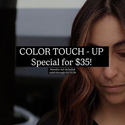 Hair color touch up deal in old town Scottsdale!