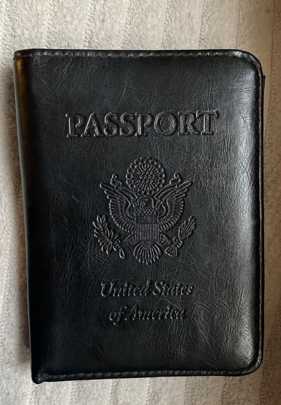 Faux Leather Passport Travel Wallet United States Of America