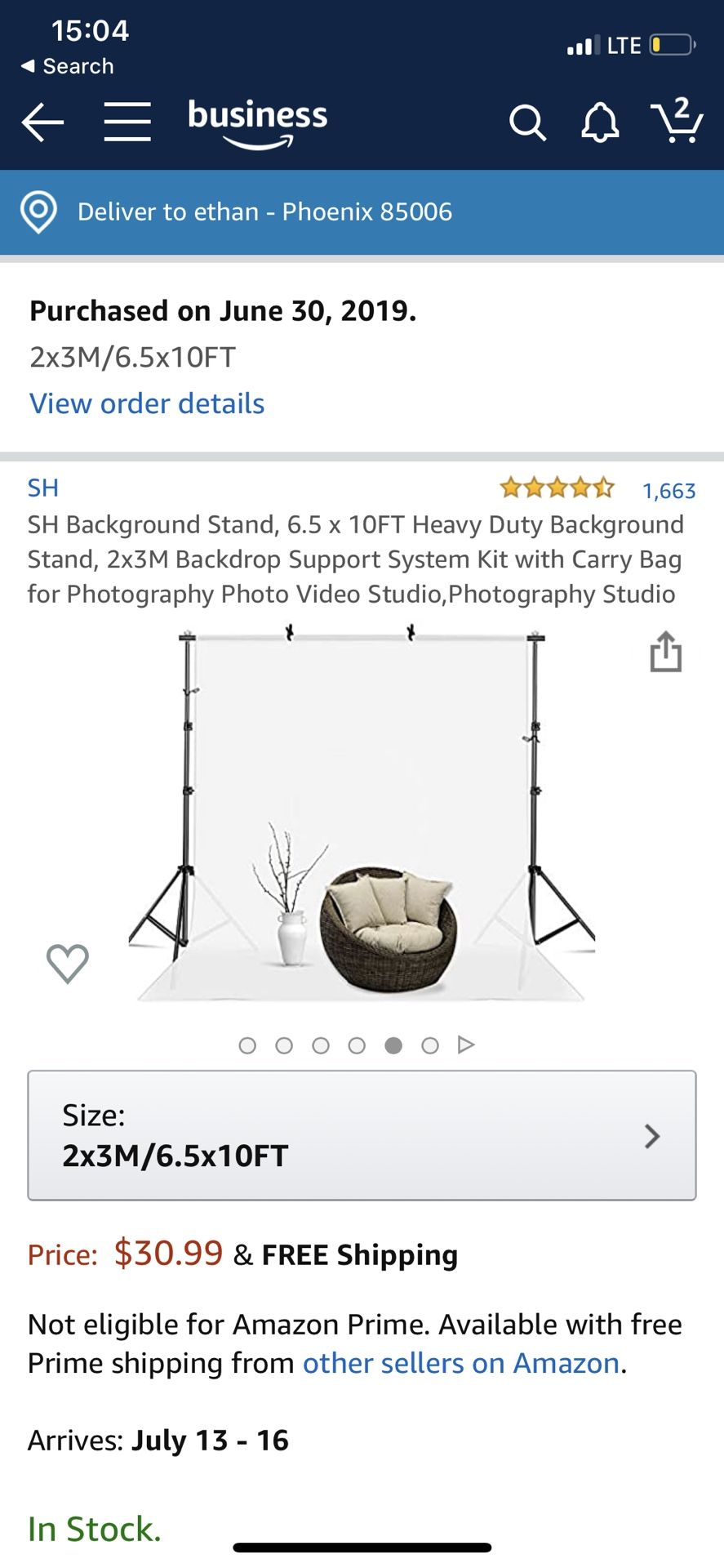 6.5x10ft Photo Backdrop Stand