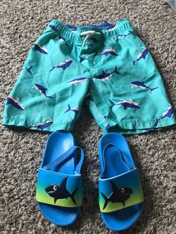 Toddler Shark Short With Sandles