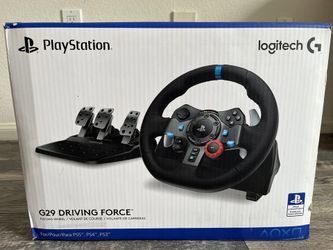 Logitech G29 Driving Force Racing Wheel and Pedals for PS5, PS4, PS3 and PC