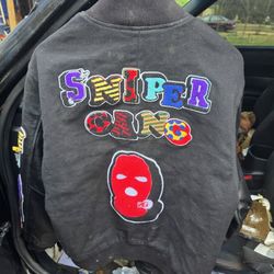 Customized Leather Bomber Size M