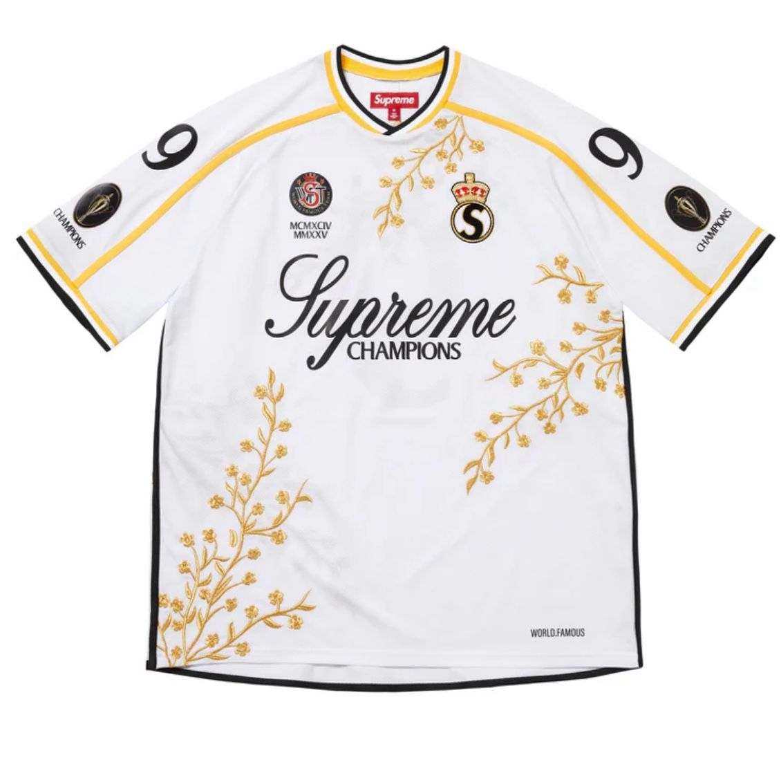 Supreme Floral Soccer Jersey White