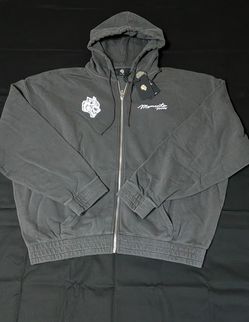 NWT Darc Sport Memento Mori Zip-Up Hoodie - Charcoal - XL